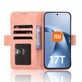 Xiaomi 17T Pro Kortholder Lommebokveske - Rosa