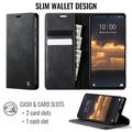 Xiaomi 17T Pro Caseme 033 Lommebok-etui med kalvestruktur og RFID-blokkering - Svart