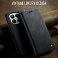Xiaomi 17T Pro Caseme 033 Lommebok-etui med kalvestruktur og RFID-blokkering - Svart