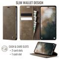 Xiaomi 17T Pro Caseme 033 Lommebok-etui med kalvestruktur og RFID-blokkering - Kaffe