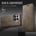 Xiaomi 17T Pro Caseme 033 Lommebok-etui med kalvestruktur og RFID-blokkering - Kaffe