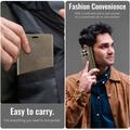 Xiaomi 17T Pro Caseme 033 Lommebok-etui med kalvestruktur og RFID-blokkering - Kaffe