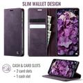 Xiaomi 17T Pro Caseme 033 Lommebok-etui med kalvestruktur og RFID-blokkering - Lilla
