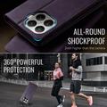 Xiaomi 17T Pro Caseme 033 Lommebok-etui med kalvestruktur og RFID-blokkering - Lilla