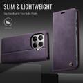 Xiaomi 17T Pro Caseme 033 Lommebok-etui med kalvestruktur og RFID-blokkering - Lilla
