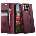 Xiaomi 17T Pro Caseme 033 Lommebok-etui med kalvestruktur og RFID-blokkering - rød
