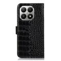 Xiaomi 17T Pro Crocodile Series Lommebok-deksel i Lær med RFID - Svart