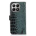 Xiaomi 17T Pro Crocodile Series Lommebok-deksel i Lær med RFID - Grønn