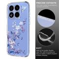 Xiaomi 17T Pro TPU-deksel med blomstermønster - Lilla
