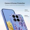 Xiaomi 17T Pro TPU-deksel med blomstermønster - Blåregn
