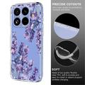 Xiaomi 17T Pro TPU-deksel med blomstermønster - Blåregn