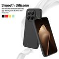 Xiaomi 17T Pro Flytende silikon-deksel med håndstropp - Svart
