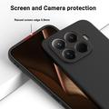 Xiaomi 17T Pro Flytende silikon-deksel med håndstropp - Svart