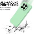 Xiaomi 17T Pro Flytende silikon-deksel med håndstropp - Grønn