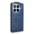 Xiaomi 17T Pro vertikalt flip-etui med stativ - mørkeblå