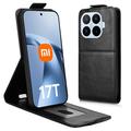 Xiaomi 17T vertikalt flip-etui med stativ