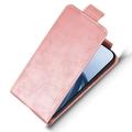 Xiaomi 17T vertikalt flip-etui med stativ - Roségull