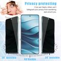 Xiaomi 18 Fold Privacy Full Cover Beskyttelsesglass - Svart Kant