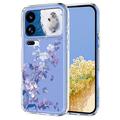 Xiaomi 18 Pro TPU-deksel med blomstermønster - Lilla