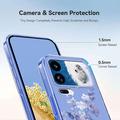 Xiaomi 18 Pro TPU-deksel med blomstermønster - Lilla