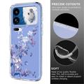 Xiaomi 18 Pro TPU-deksel med blomstermønster - Lilla