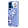 Xiaomi 18 Pro Max TPU-deksel med blomstermønster - Lilla