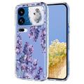 Xiaomi 18 Pro Max TPU-deksel med blomstermønster - Blåregn