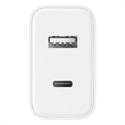 Xiaomi 33W USB-C/USB-A vegglader - hvit