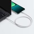 Xiaomi 3A Flettet USB-C / USB-C-kabel - 1m, 60W - Hvit