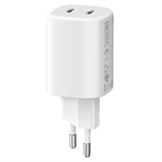 Xiaomi 45W Nano Turbo-lader for veggmontering - 2x USB-C - hvit