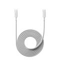 Xiaomi 6A Flettet USB-C / USB-C-kabel - 2m, 120W - Hvit