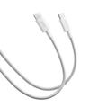 Xiaomi 6A Flettet USB-C / USB-C-kabel - 2m, 120W - Hvit