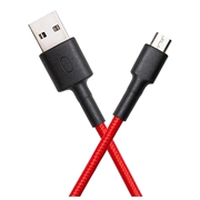 Xiaomi flettet USB-A/USB-C-kabel - 1m - svart / rød