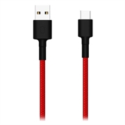 Xiaomi flettet USB-A/USB-C-kabel - 1m - svart / rød