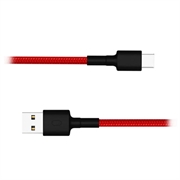 Xiaomi flettet USB-A/USB-C-kabel - 1m - svart / rød