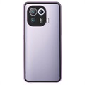 Xiaomi Mi 11 Pro Magnetisk Deksel med Herdet Glass - Lys Lilla