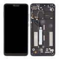 Xiaomi Mi 8 Lite Frontdeksel & LCD-skjerm - Svart