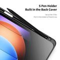 Xiaomi Pad 6S Pro 12.4 Dux Ducis Toby Tri-Fold Smart Folio-etui - Svart