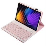 Xiaomi Pad 7/7 Pro Etui med Bluetooth-tastatur - Rosa