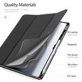 Xiaomi Pad 7 Ultra Dux Ducis Domo Tri-Fold Smart Folio-etui - Svart