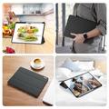 Xiaomi Pad 7 Ultra Dux Ducis Domo Tri-Fold Smart Folio-etui - Svart