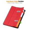 Xiaomi Pad 7S Pro 12.5 Tri-Fold Series Smart Folio-etui - rød