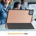 Xiaomi Pad 7S Pro 12.5 Tri-Fold Series Smart Folio-etui - rosa gull