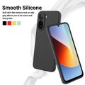 Xiaomi Poco C81 Pro Flytende silikon-deksel med håndstropp - Svart