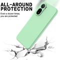 Xiaomi Poco C81 Pro Flytende silikon-deksel med håndstropp - Grønn