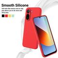 Xiaomi Poco C81 Pro Flytende silikon-deksel med håndstropp - Rød