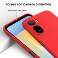 Xiaomi Poco C81 Pro Flytende silikon-deksel med håndstropp - Rød