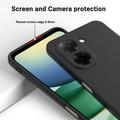 Xiaomi Poco C81x Flytende silikon-deksel med håndstropp - Svart