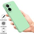 Xiaomi Poco C81x Flytende silikon-deksel med håndstropp - Grønn