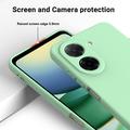 Xiaomi Poco C81x Flytende silikon-deksel med håndstropp - Grønn